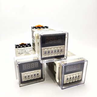 Timer Điều Khiển Nhiệt OMRON DH 48S-S/1Z/2Z Có Đế Sẵn, Rơ Le Thời Gian Omron DH 48S-S Chính Hãng