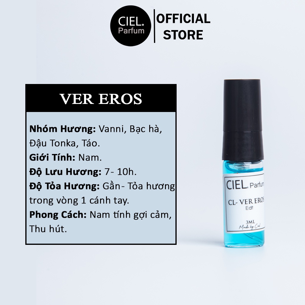 Ảnh Nước hoa nam cao cấp CL Ver Eros Edt chính hãng CIEL Parfum phong cách gợi cảm, cuốn hút, hấp dẫn mọi ánh nhìn 2