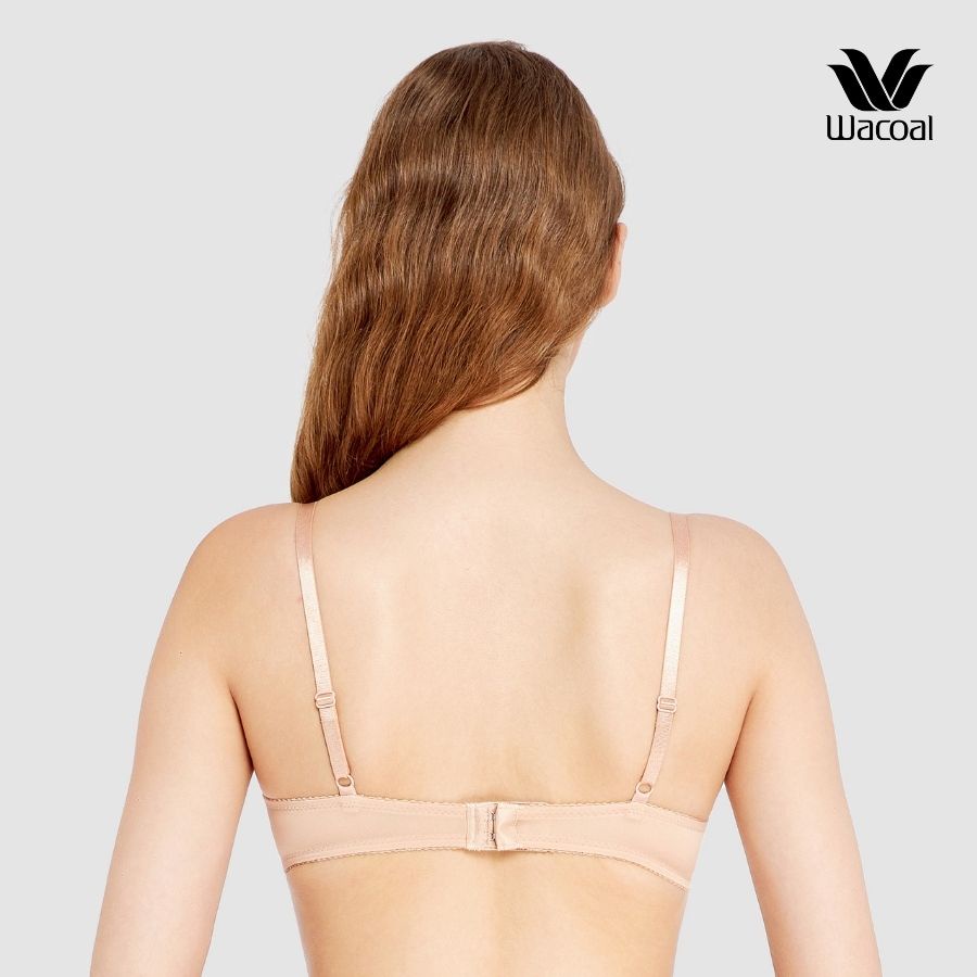 Áo lót Wacoal VWB1443 không gọng (có size lớn) nâng đẩy vừa double up, mút đúc Bragenic - WB1443