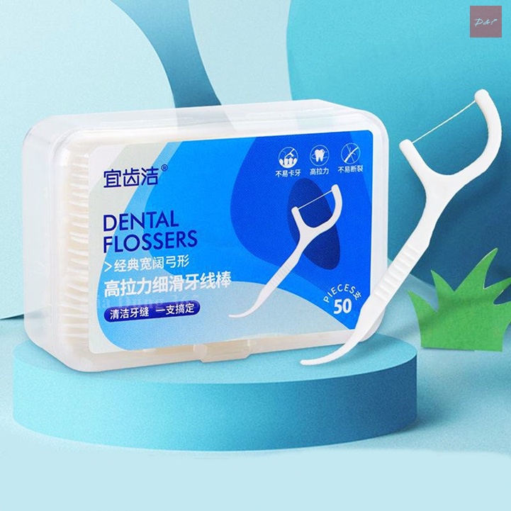 Tăm chỉ nha khoa vệ sinh răng miệng - Hộp 50 cái