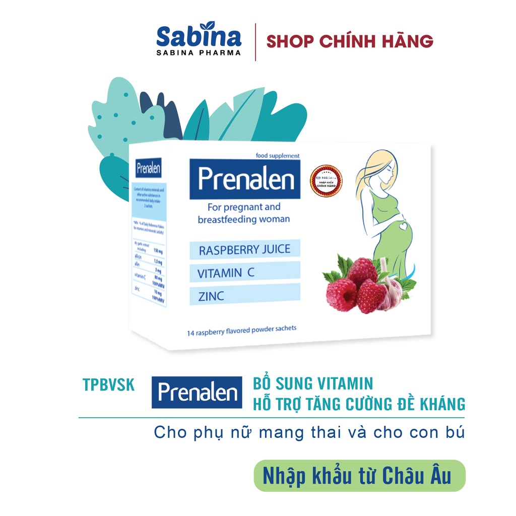Ảnh 2H PRENALEN [Chính Hãng] 24g. Thực phẩm bảo vệ sức khoẻ hỗ trợ tăng đề kháng cho bà bầu, Nhập khẩu Châu Âu. 3