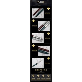 Bút máy luyện viết chữ đẹp Hero 329 tạo nét thanh đậm, bền , chắc, không lem mực vỏ từ thép không rỉ.