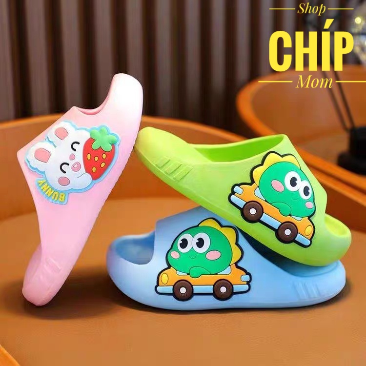 sandal bé gái dép lê cho bé trai chống nước chống trượt êm chân QCCC oto thỏ ngộ nghĩnh có ảnh thật DL338