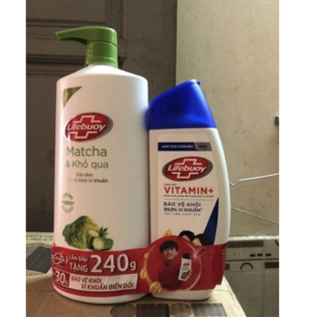 sữa tắm lifebuoy matcha và khổ qua 800gr
