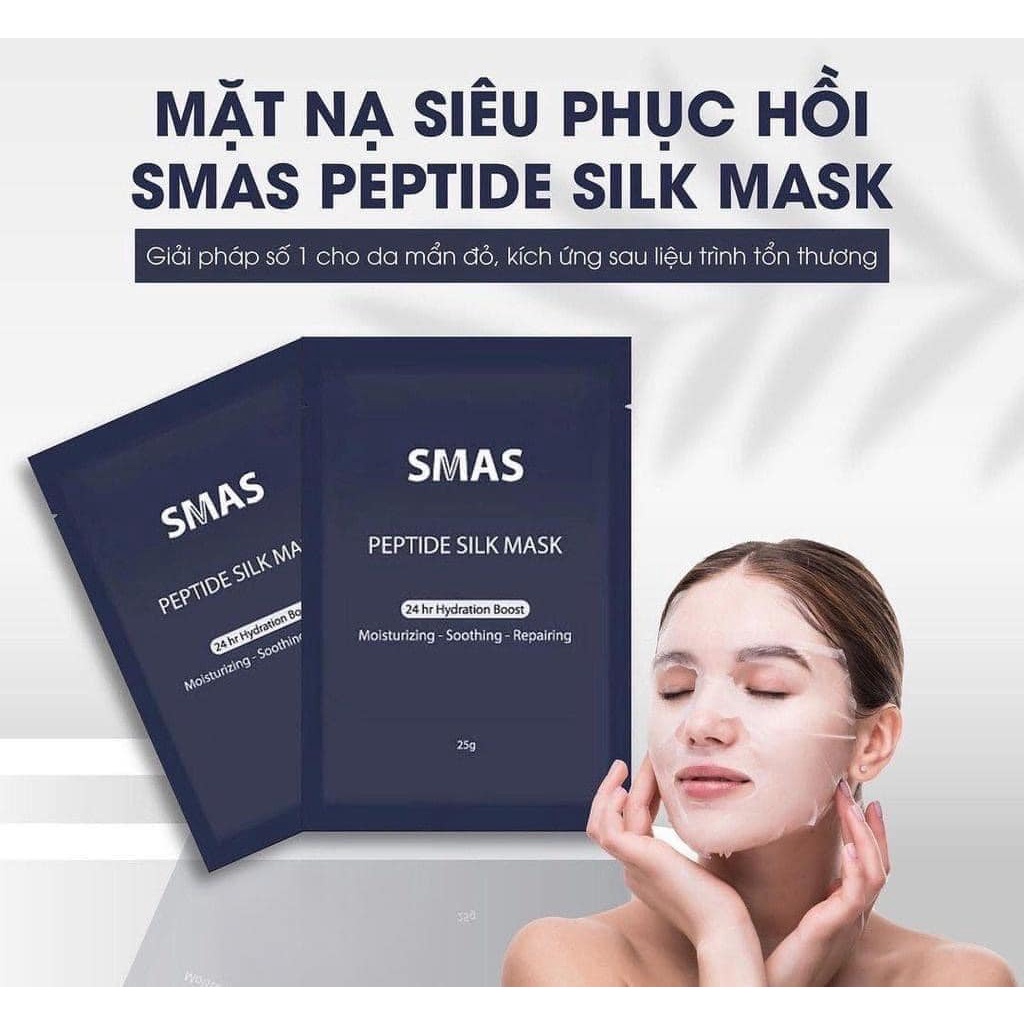 Mặt nạ Smas peptide silk mask cấp ẩm phục hồi da cao cấp - Út store