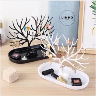 Kệ Treo Trang Sức Hình Hươu LINDO - Kệ Treo Khuyên Tai, Bông Tai, Dây Chuyền, Nhẫn, Phụ Kiện, Nhỏ, Gọn, Tiện Dụng