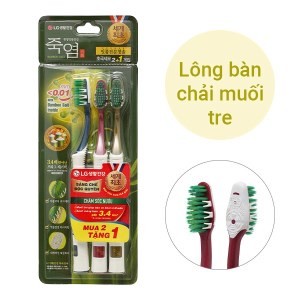 Lô 2+1 Bàn Chải Đánh Răng Bamboo Salt In Mom Chăm Sóc Nướu
