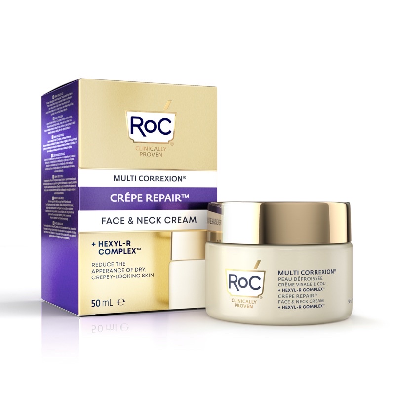 Roc-Kem dưỡng mặt và cổ RoC Multi Correxion Crépe Repair Face & Neck ...