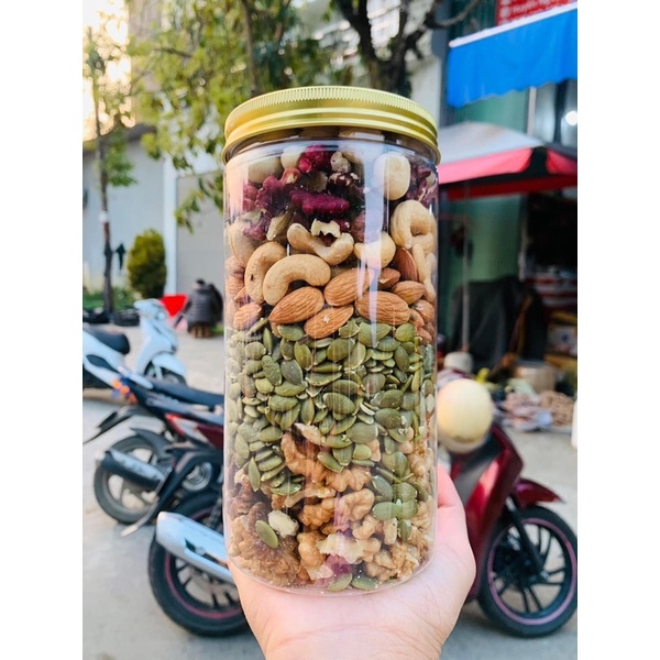 Hạt Dinh Dưỡng mix 6 loại hạt 500g Đã Sấy Chín Ăn Liền
