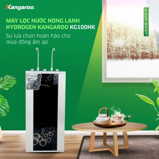 [MIỄN PHÍ LẮP ĐẶT] Máy lọc nước Hydrogen Kangaroo RO 10 lõi 2 vòi 3 chức năng vỏ tủ VTU màu đen KG100HK