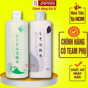 Toner Diếp Cá Dokudami 500ml CHÍNH HÃNG- Nước Hoa Hồng Diếp Cá Tía Tô Nhật Tonner Dầu Mụn/Khô Japari