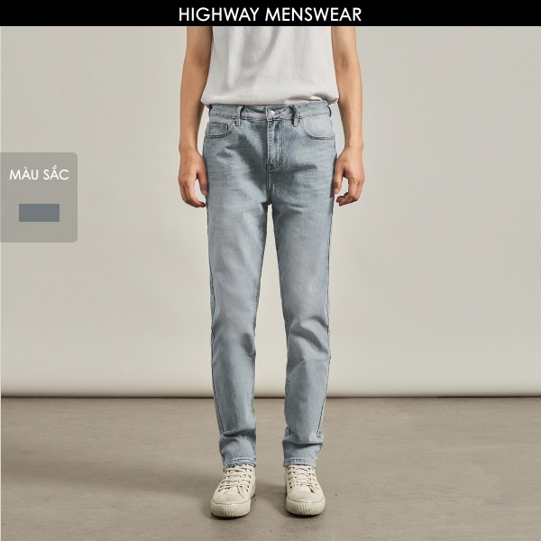 Quần jeans slimfit nam co giãn Highway (Menswear) Wilder - xanh nhạt