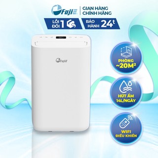 Máy hút ẩm công nghệ máy nén FUJIE HM-914EC Pro kết nối wifi công suất hút ẩm 14L/ngày, có ionizer