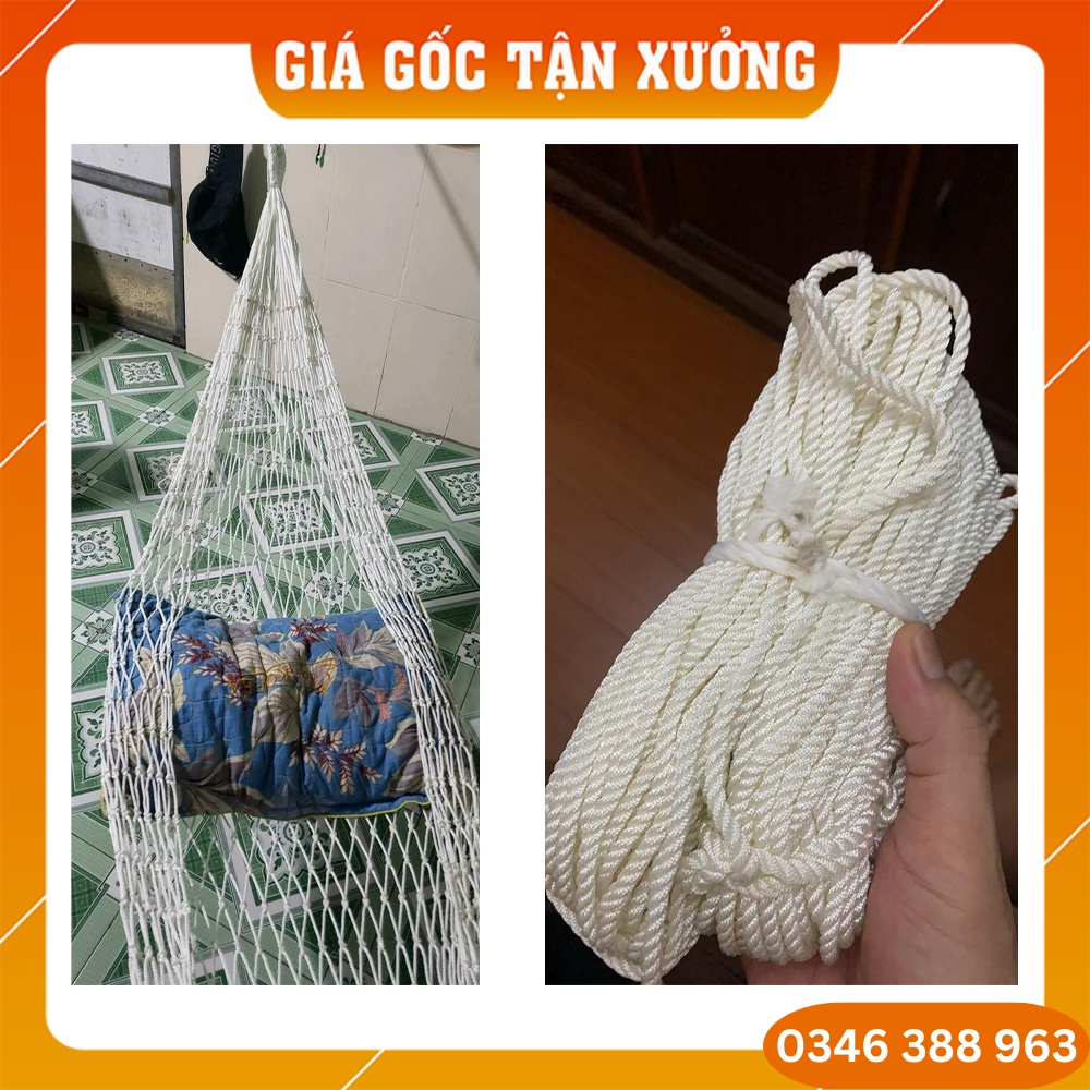 [ Tính Theo mét dài] Dây Dù Chịu Lực Loại 5mm (5 ly), Dây Dù Đan Lưới (1m dài)