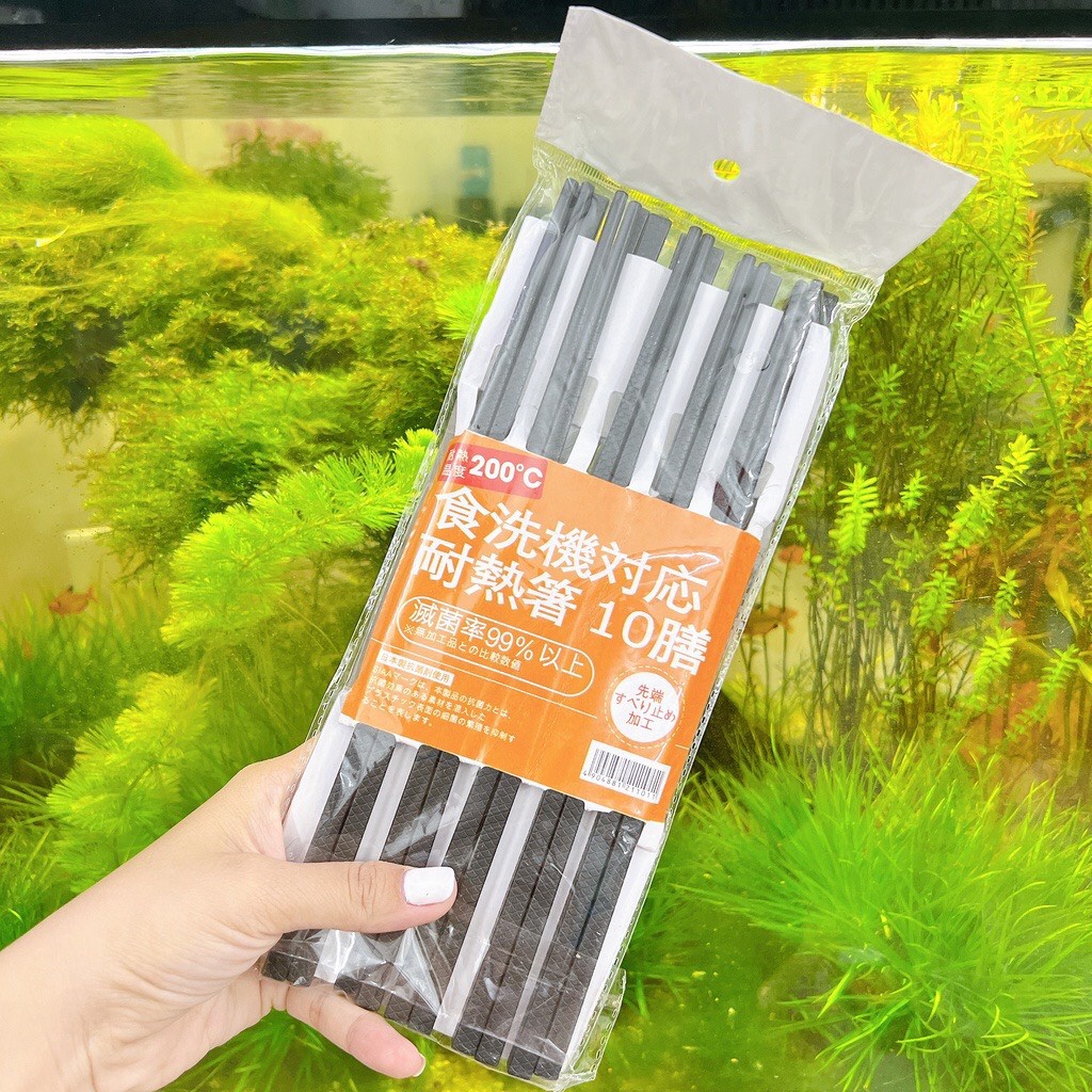 Set 10 Đũa Nhật kháng khuẩn chống nấm mốc chống trơn trượt dể sử dụng
