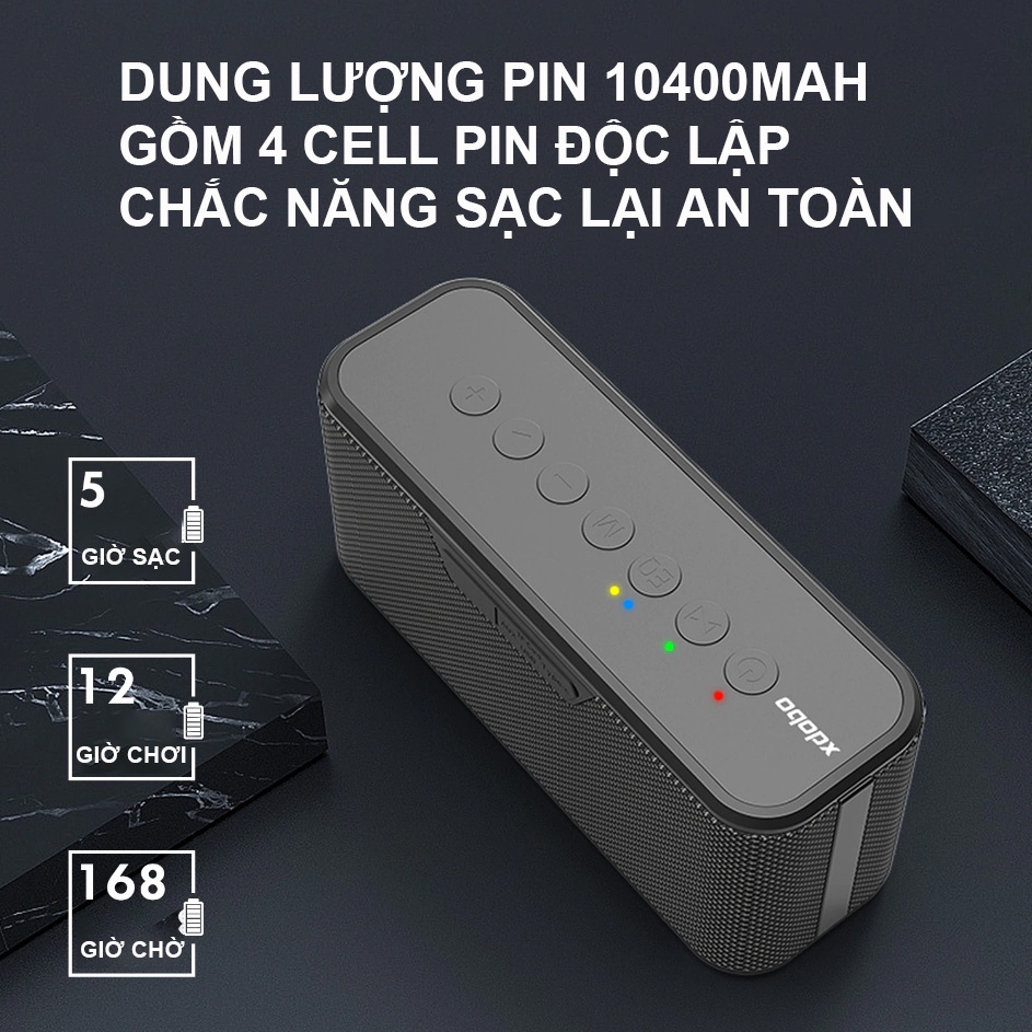 Loa Bluetooth di động Xdobo X8 Plus Công suất 80W, Chống nước IPX5, Hỗ Trợ Thẻ TF, USB, AUX Và TWS | BigBuy360 - bigbuy360.vn