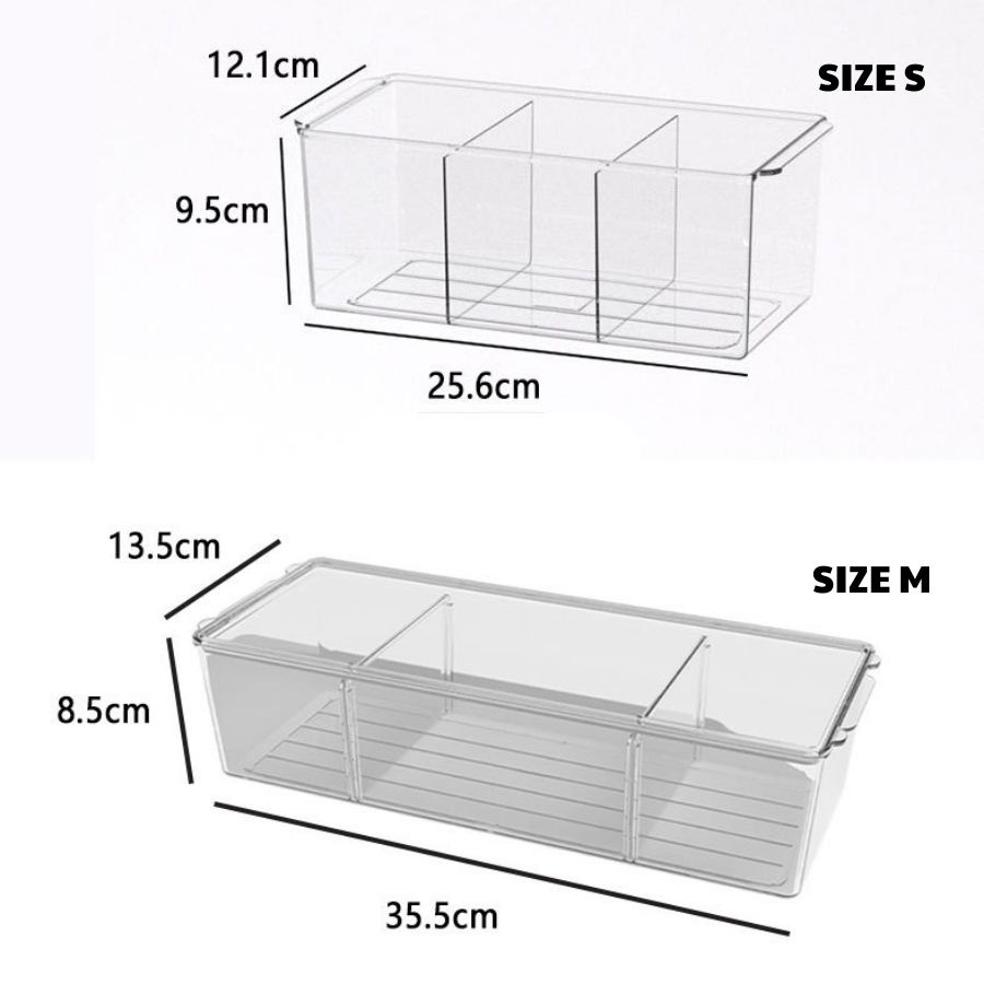 Hộp Đựng Thuốc Để Bàn ENODA HOME, Hộp Nhựa Đựng Phụ Kiện Chia Ngăn Có Nắp P050