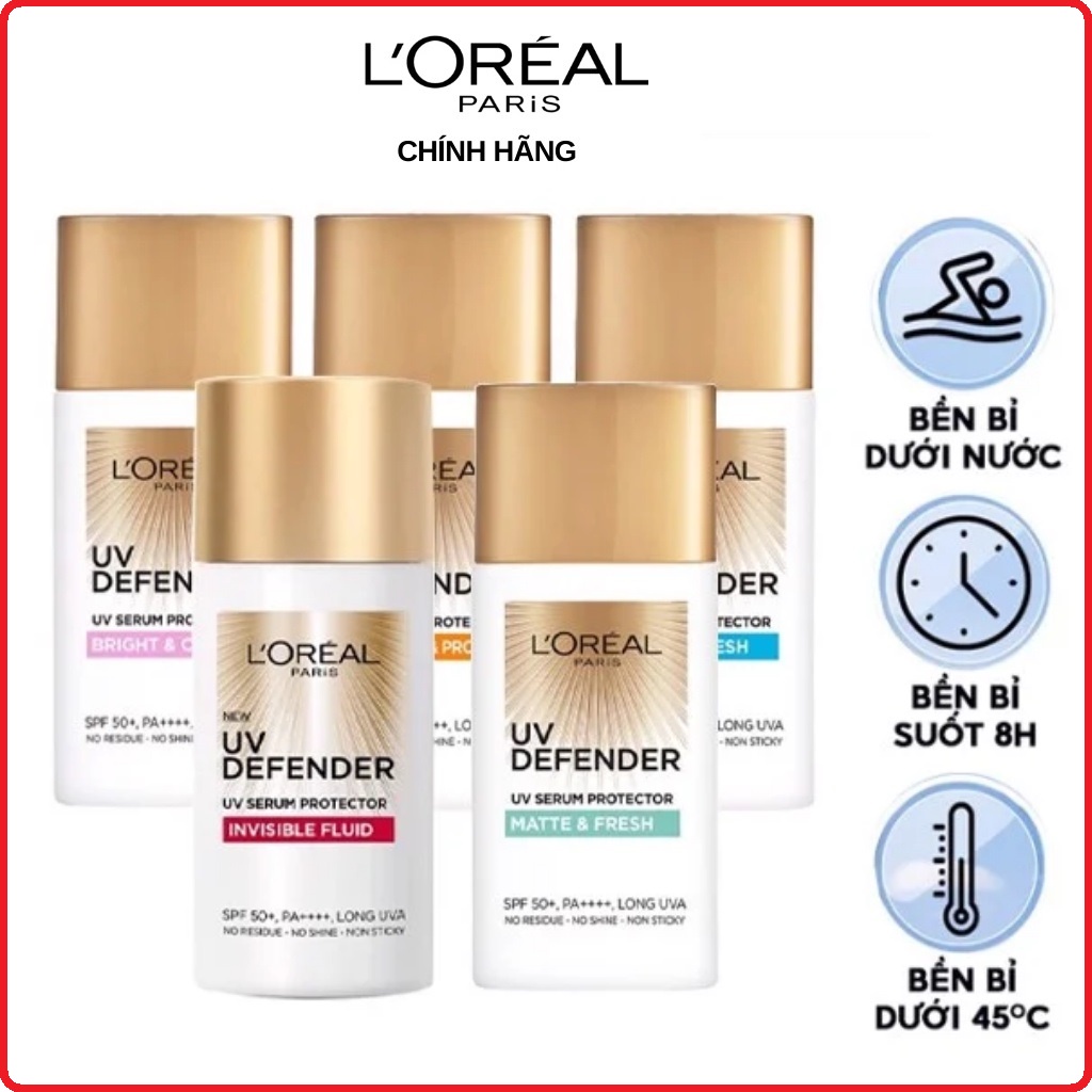 Kem Chống Nắng L’oreal Paris Uv Defender Serum 50ml Spf 50++ | Shopee ...