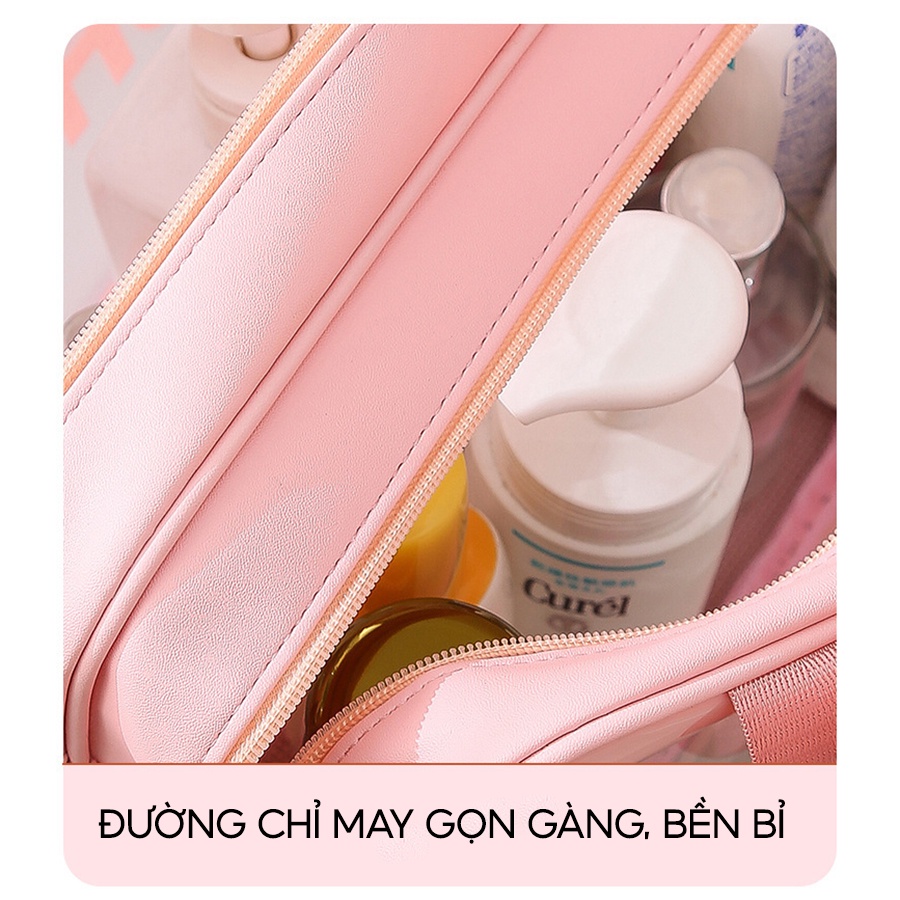 Ảnh Túi đựng mỹ phẩm Bamozo washbag trong suốt có quai cao cấp 2