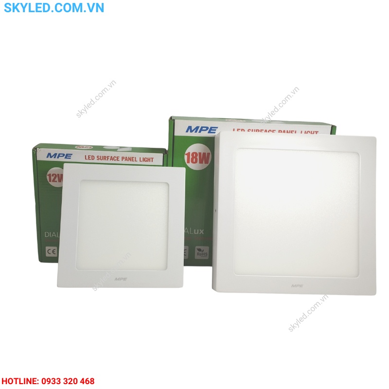 Đèn Led Panel Ốp Trần Nổi Vuông MPE 6W-12W-18W-24W | Shopee Việt Nam