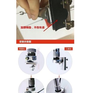 Ăng Ten Thẻ Hình Lá Cờ Đỏ Gắn Trang Trí Xe Hơi SUV