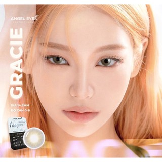 Kính áp tròng 1 ngày không màu và có màu hiệu Angel Eyes Hàn Quốc độ cận từ 0-8 độ