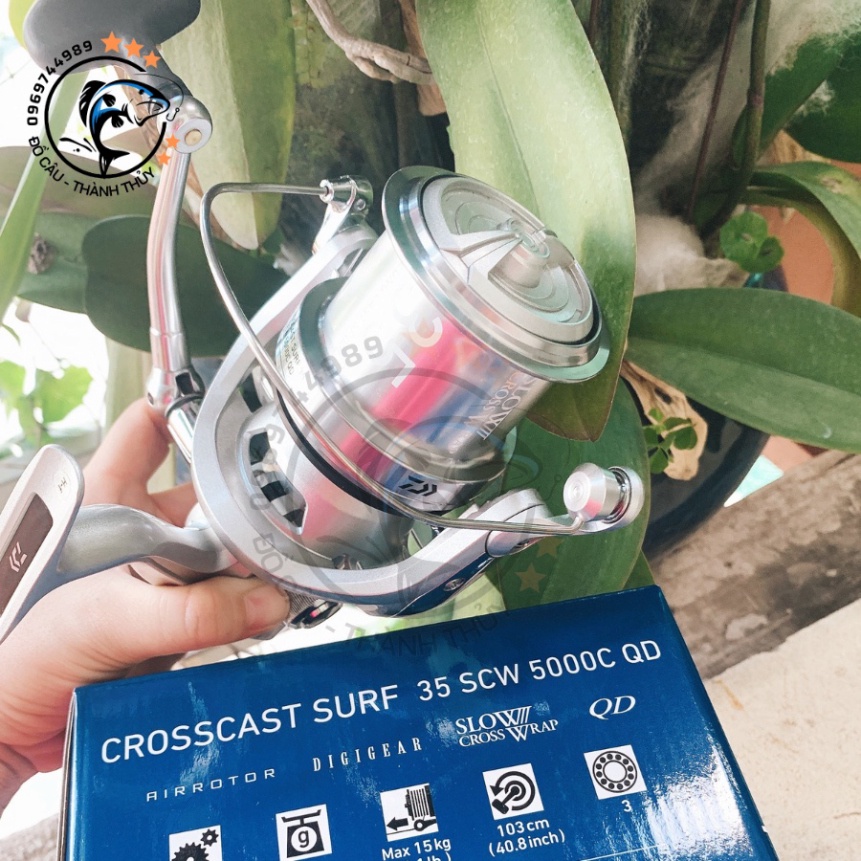 Máy Câu Cá Cối Nông Daiwa Crosscast Surf Scw 5000c Qd 35 45mm Shopee