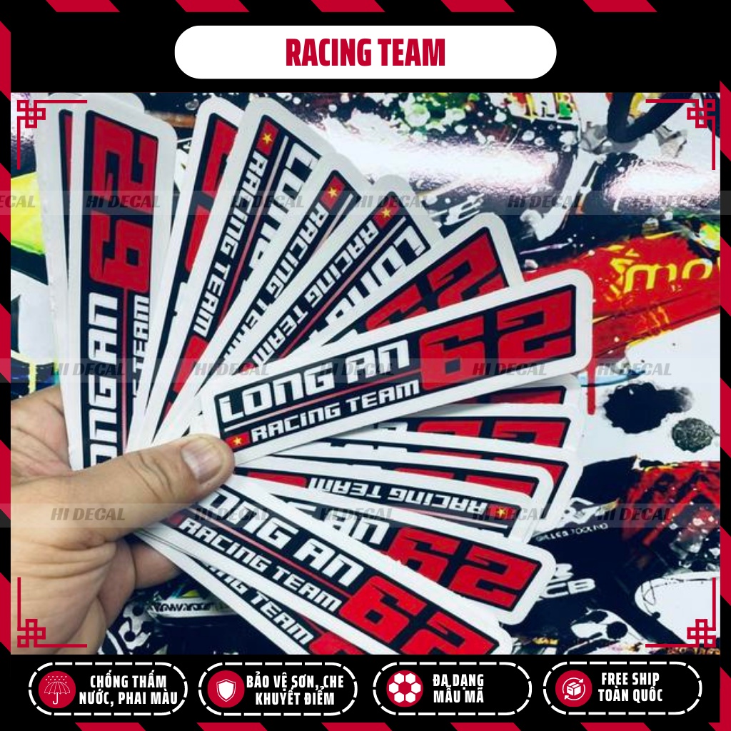 Tem Racing Team Bắc Trung Nam dán xe | TMN-H004 | Decal cao cấp chống ...