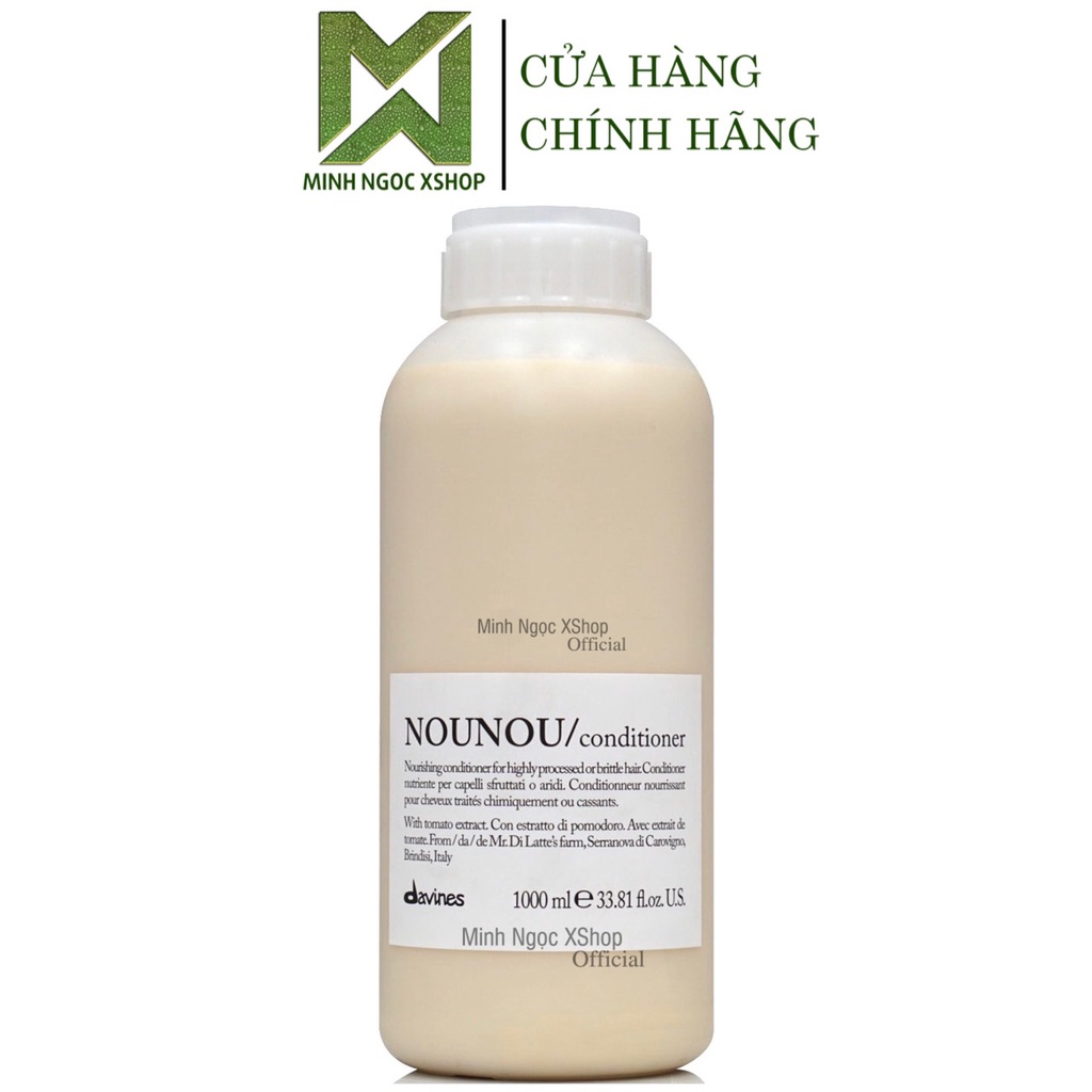 Dầu xả phục hồi hư tổn Davines Nounou Conditioner 1000ML Shopee Việt Nam