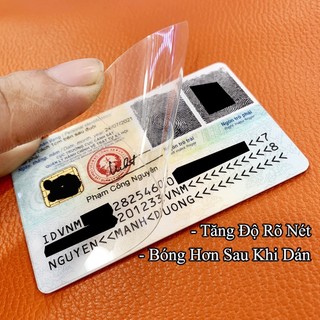Miếng dán cường lực Nano 9H+ bảo vệ Căn cước công dân - CCCD gắn chip chống gãy vỡ, chống trầy xước, không để lại keo