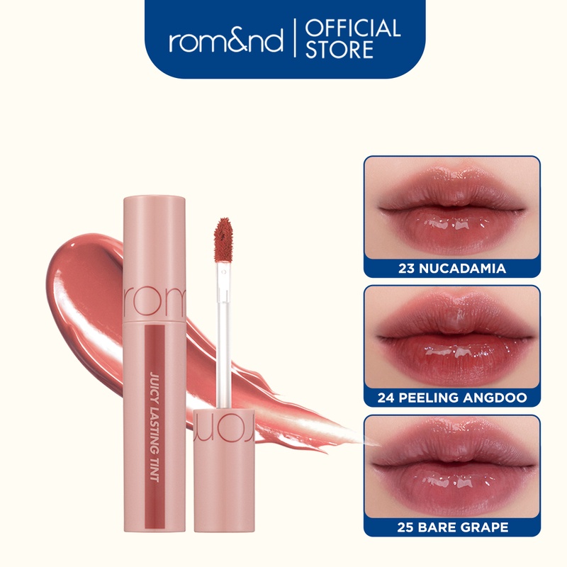 Rom&nd] [Màu 22-25] Son Tint lì cho môi căng mọng Hàn Quốc Romand Juicy Lasting Tint Ripe Fruit 5.5g