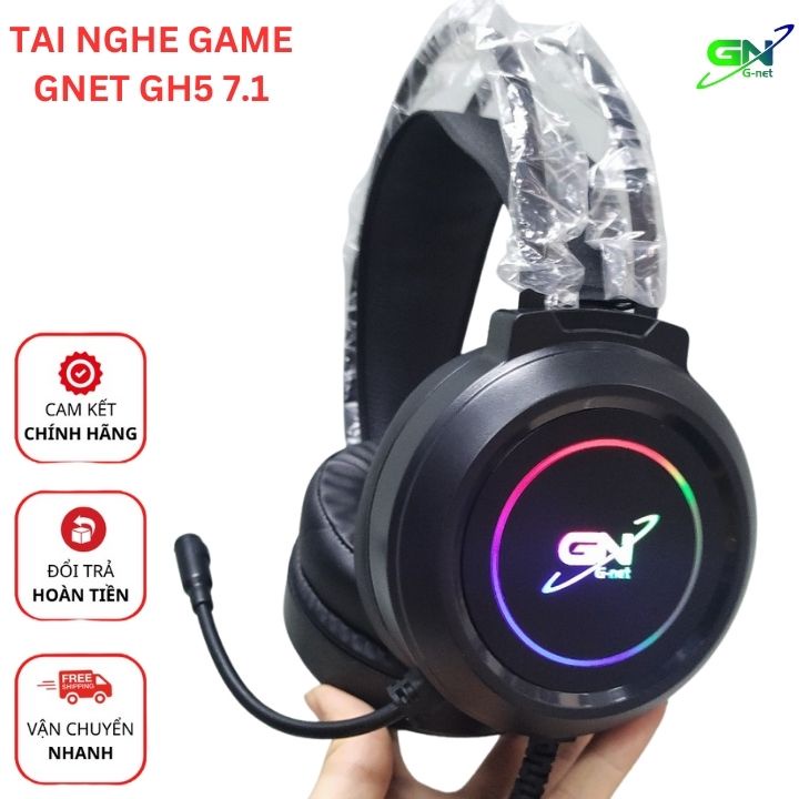 Tai nghe Gnet GH5 7.1 cổng USB led | Shopee Việt Nam