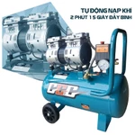 Máy nén khí không dầu mini 24 lít và 9 lít - Khí sạch,nạp khí nhanh,không gây ồn chuyên dùng bơm hơi,phun sơn,bơm hơi xe — ảnh 5