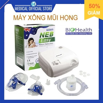 [HỎA TỐC]Máy xông khí dung, máy xông mũi họng Biohealth Neb Easy (Úc)