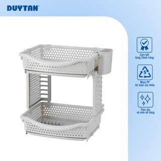 Kệ chén lớn Matsu DUY TÂN nhựa PP, kệ chén bát 2 tầng