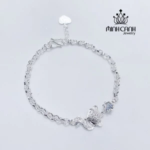 Lắc Tay Bạc Nữ Hồ Ly May Mắn Bạc Ta - Minh Canh Jewelry