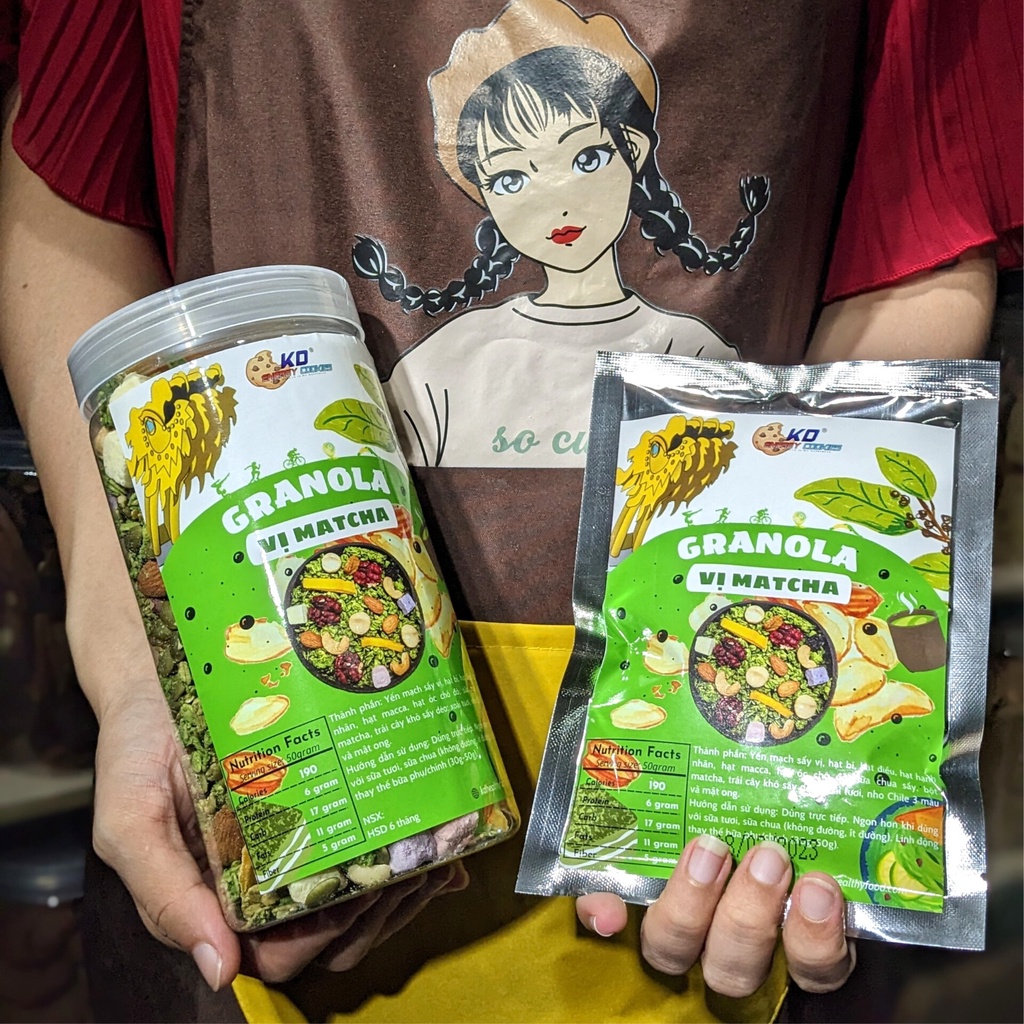 Granola ăn kiêng siêu hạt KD Shop túi tiện lợi 50g