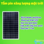 Quạt cây tích điện Sunisi FS40 sạc điện gia đình hoặc sạc qua tấm năng lượng mặt trời pin 4800mAh sử dụng 6-8h có điều k — ảnh 3