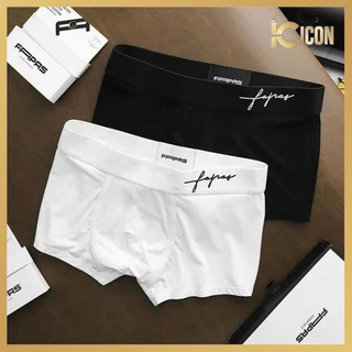 Quần Lót nam Boxer kháng khuẩn, Quần Sịp Nam boxer thun lạnh Co Giãn 4 Chiều SD07 (Che tên) - ICON