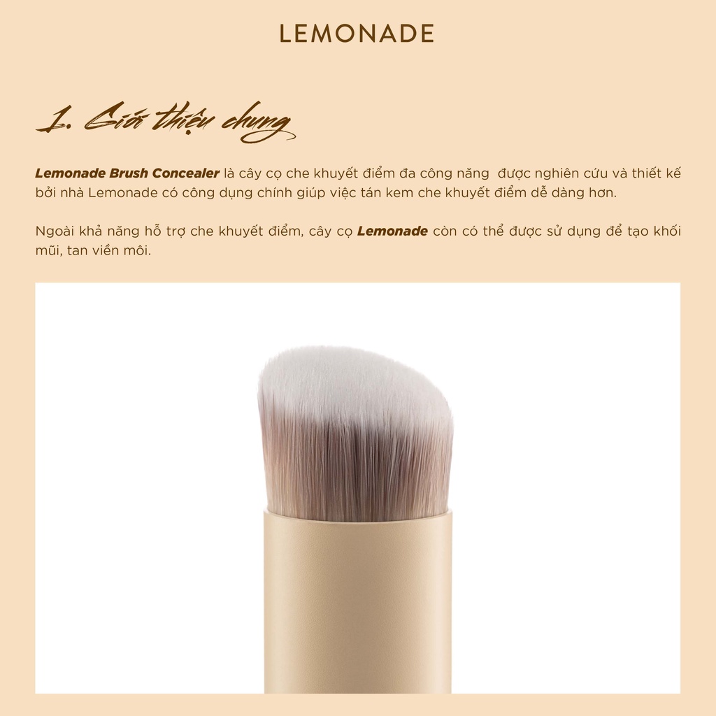 Ảnh Cọ che khuyết điểm LEMONADE Concealer Brush 10g 3