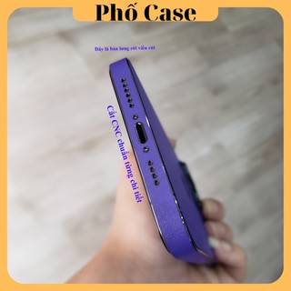 Miếng dán lưng viền skin nhám Tím Iphone 16promax 15promax 14 Promax 13 Promax 12 Promax 11 Promax Xs max