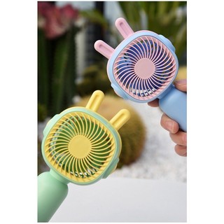 Quạt Để Bàn Mini Cầm Tay Điện Gấp Gọn Sạc Tai Thỏ Timo DDQ04