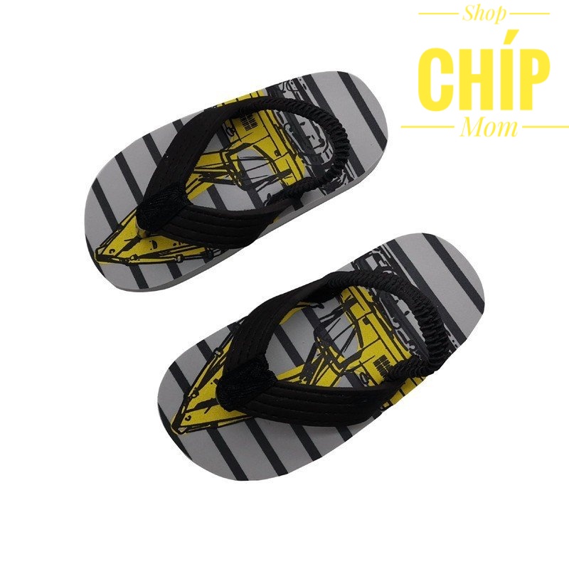 sandal bé trai dép tông cho bé có quai sau thun siêu nhẹ xỏ ngón siêu nhẹ chim tien cá cầu vồng khỉ KEP ( ảnh thật )
