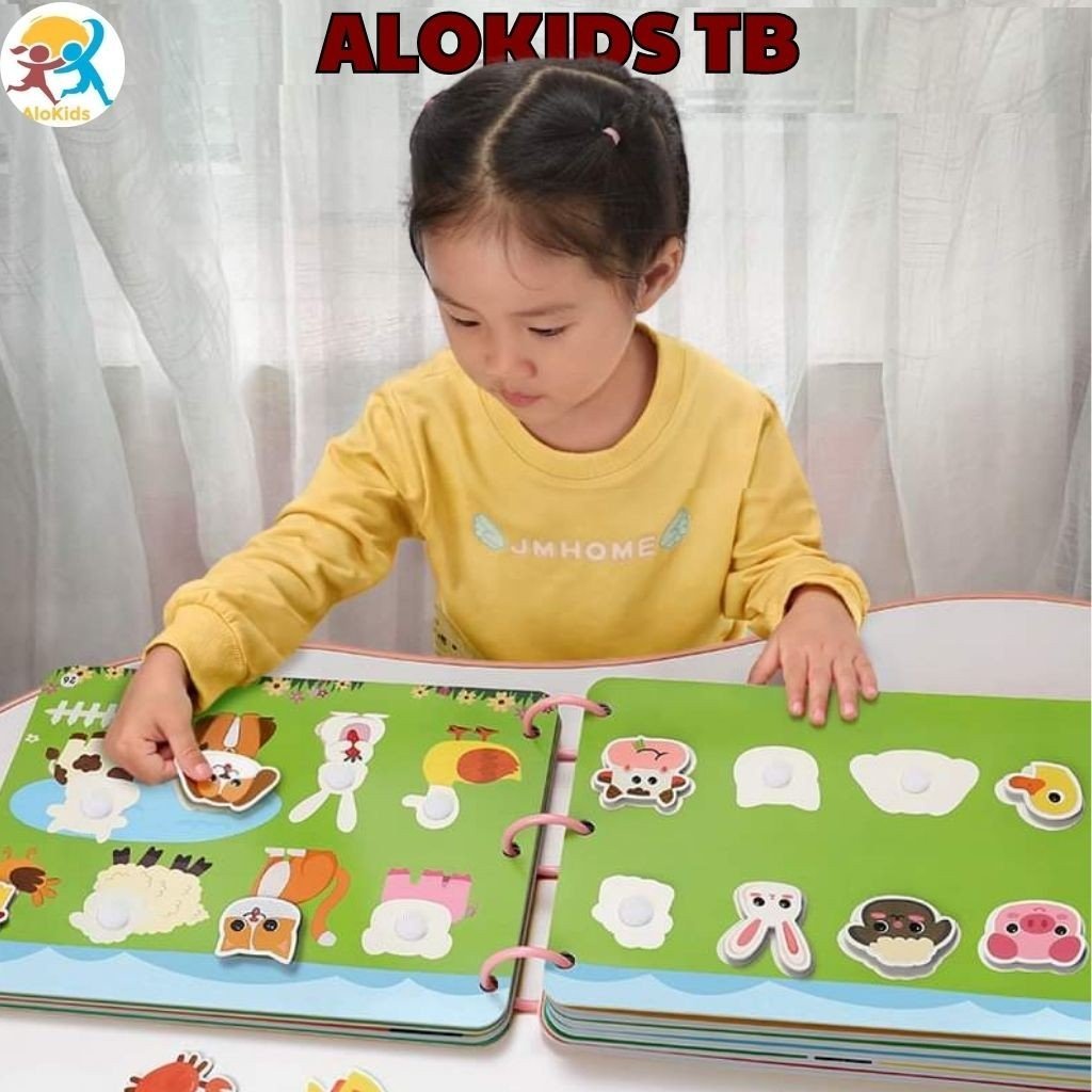 Học Liệu Bóc Dán Montessori 17 Chủ Đề Đồ Chơi Giáo Dục Sớm Cho Bé  Alokidstb Tái Sử Dụng Nhiều Lần
