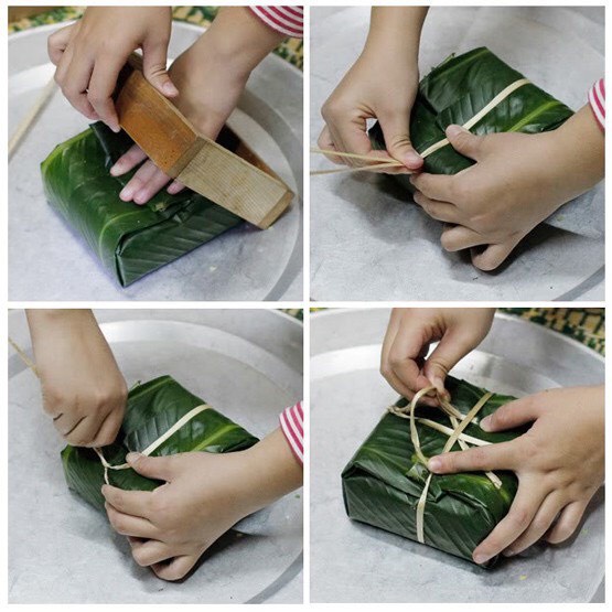 Bộ 2 khuôn gỗ làm bánh chưng -  khuôn gỗ làm bánh chưng Vạn Lợi