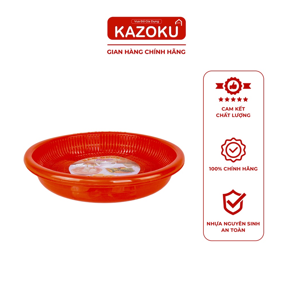 Khay Úp Ly Nhựa Tròn Nam Dương (26cm x 4cm) - Vua Đồ Gia Dụng Kazoku [ULT]