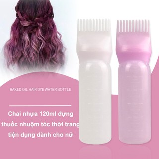 Chai nhựa 120ml đựng thuốc nhuộm tóc thời trang tiện dụng dành cho nữ