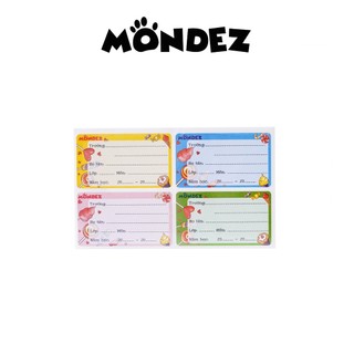 Nhãn Vở Có Keo Dán Sẵn MONDEZ Thiết Kế Hình Candy Dễ Thương, Chất Liệu Giấy Bóng Nổi Bật, Bám Dính Tốt M90004 (40x70mm)