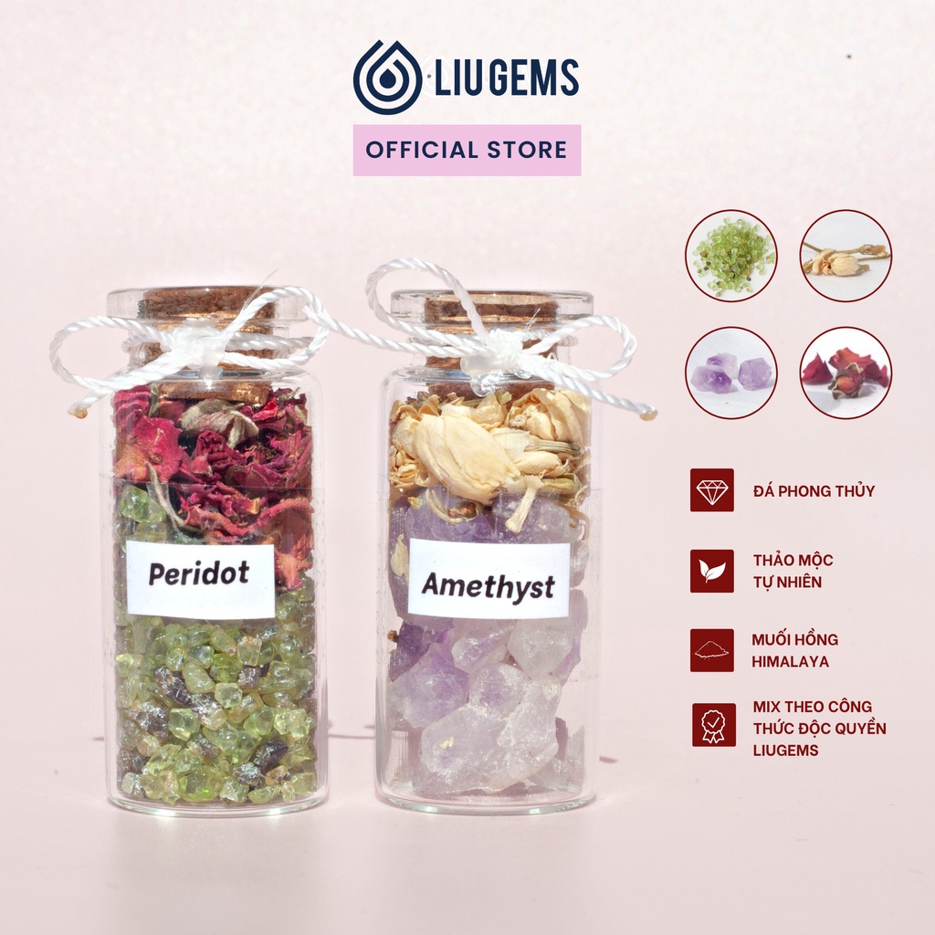 Đá Thanh Tẩy Năng Lượng Liugems, Mix Thảo Mộc Gia Tăng Tích Cực PK03