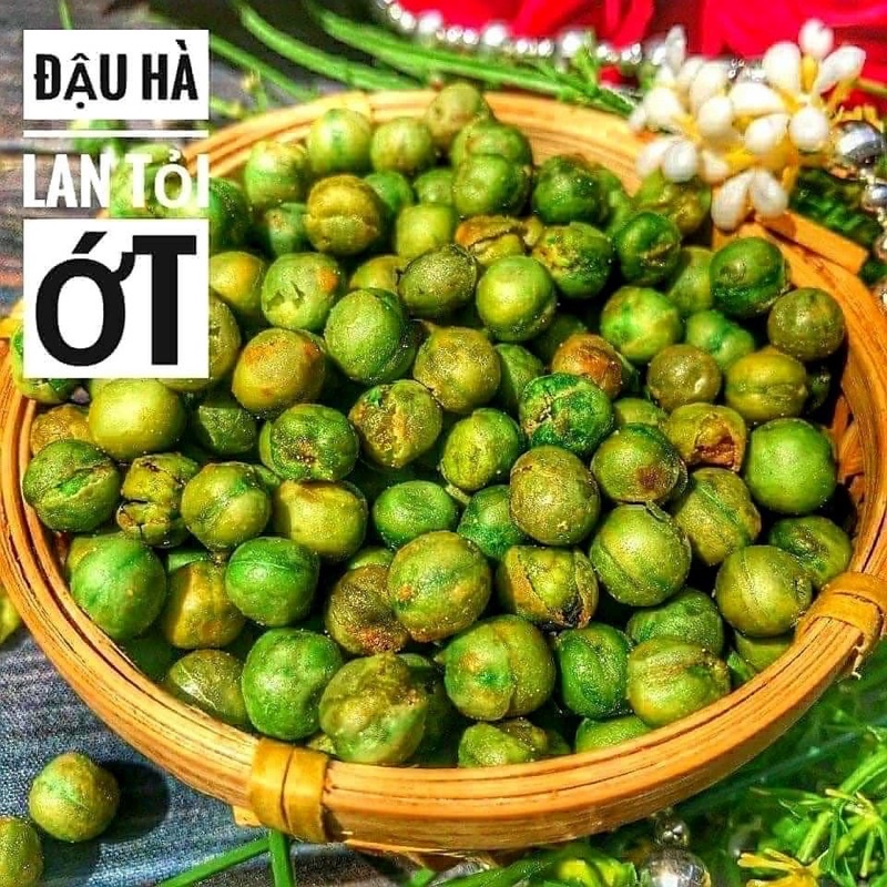 Đậu Hà Lan Tỏi Ớt Loại Ngon Hạt Lớn chuẩn cty - Túi Zip 500gr
